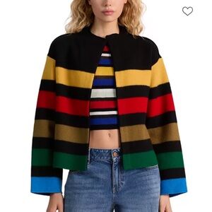 Alice + Olivia Black and Yellow Knit